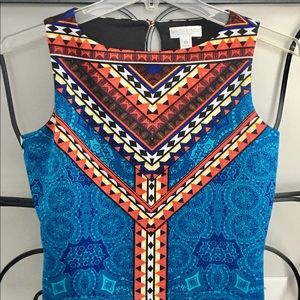 Aztec print crop top